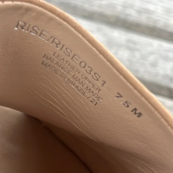 🏖️ STEVE MADDEN Beige Goring Wedge Slip On Leather Rise Shoes Women’s … - Picture 10 of 14